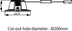 Ledinaire Recessed Downlight - Downlight/spot/floodlight - Power Consumption: 24 W - Correlated Colour Temperature: 4000 K – Image 6 of 7