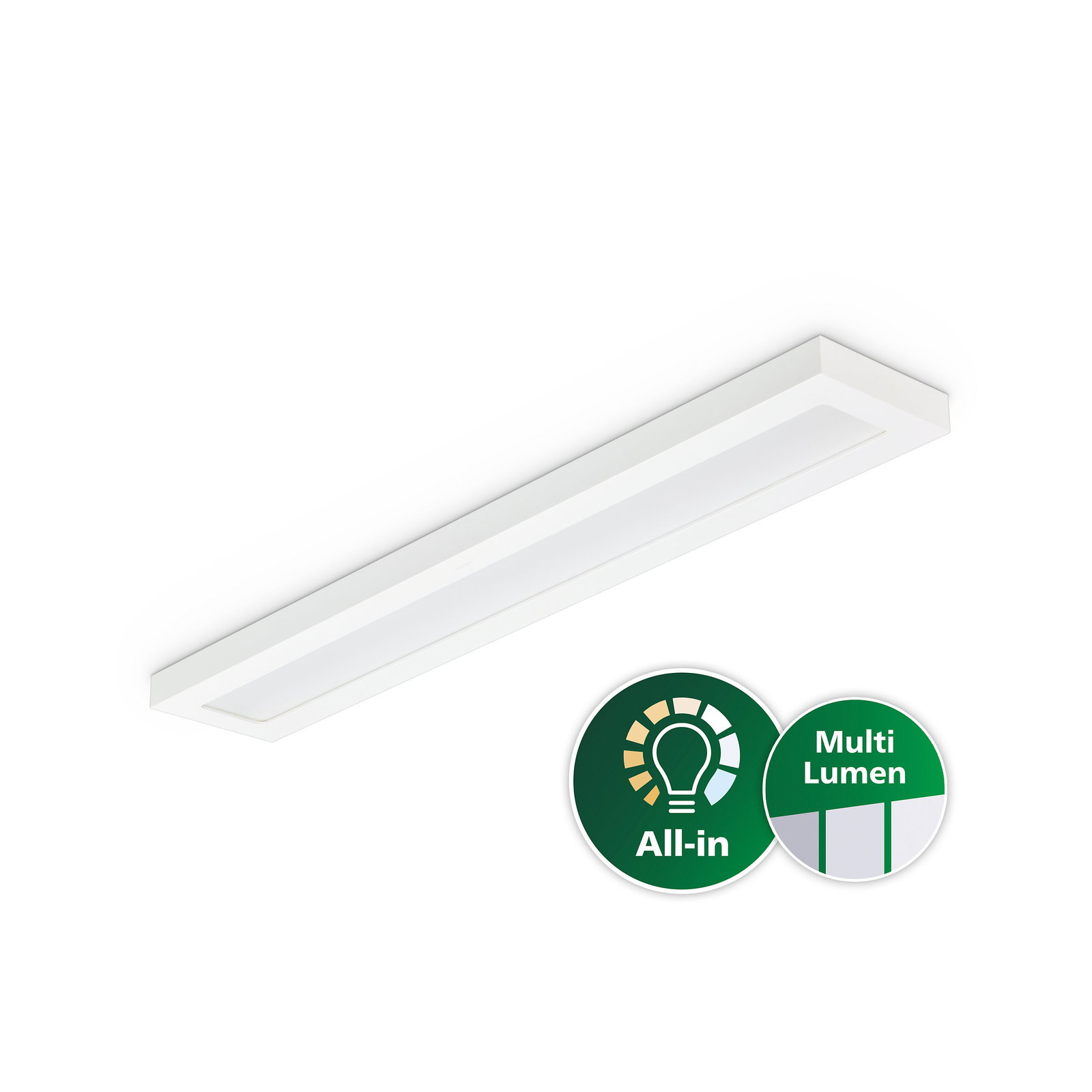 CoreLine surface mounted gen 4, All-in, 38.5 W, 23 W, 200x1200 mm, 3600 lm, 4500 lm, 6000 lm, 4000 K, DALI, UGR19