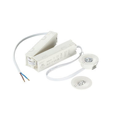 Emergency Spot, Recessed emergency downlight, 2 W, 2 W, D50 mm, 135 lm, 6500 K, IP20, ELB3h