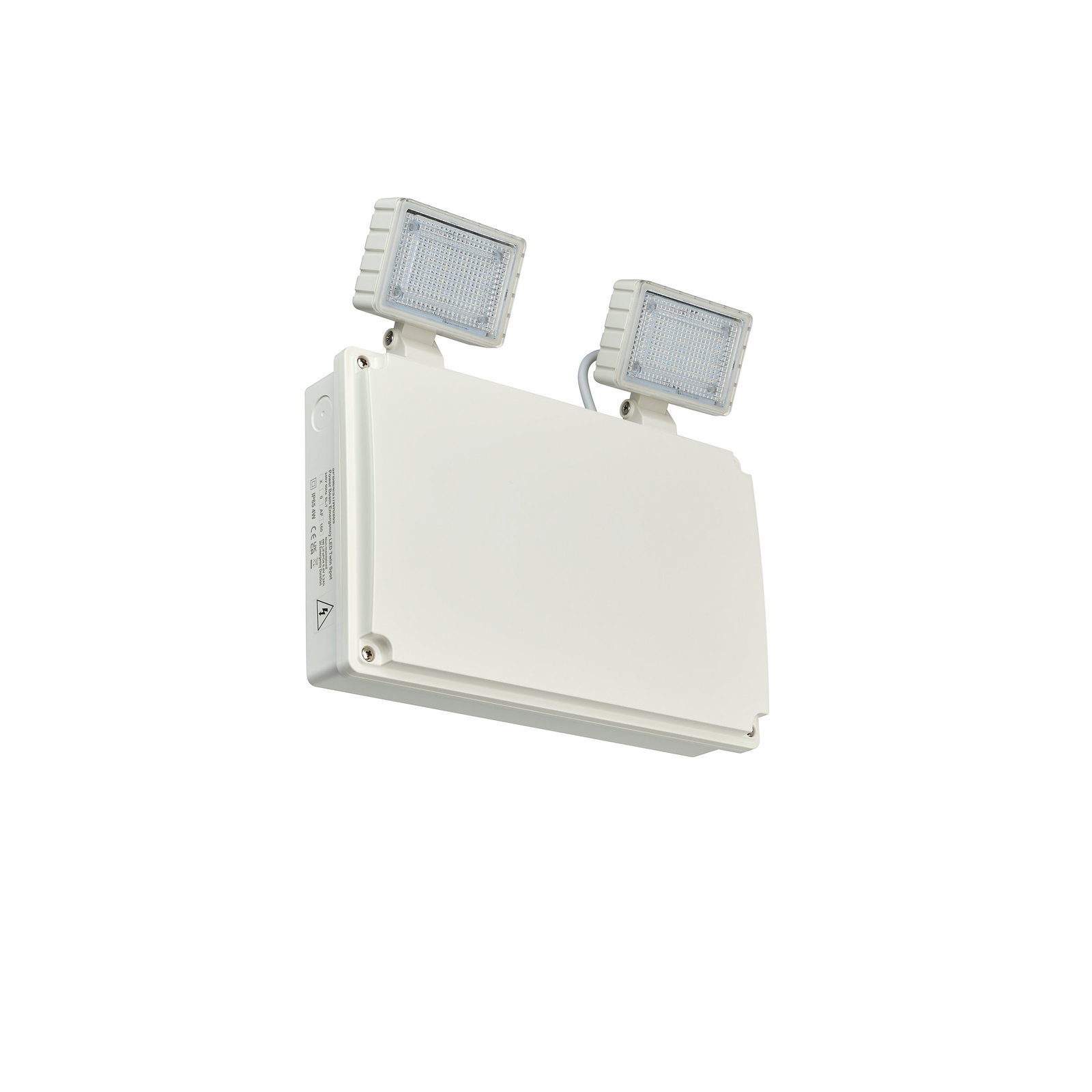Emergency Twin Spot, Emergency twin spot, 9 W, 9 W, 300x287.5mm  H68.5 mm, 1000 lm, 6500 K, IP65, ELB3h