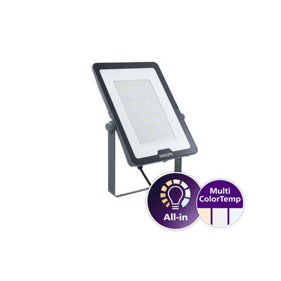 Ledinaire All-in floodlights, 180 W, 20000 lm, 21000 lm, 3000 K, 4000 K, 6500 K, Asymmetrical