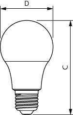 CorePro LEDbulb - LED-lamp/Multi-LED - Power Consumption: 8 W - Energy Efficiency Class: F - Correlated Colour Temperature: 2700 K – Image 10 of 11