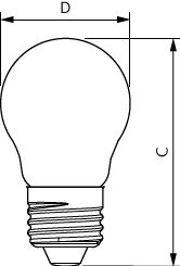 CorePro GLASS LED candles and lustres - LED-lamp/Multi-LED - Power Consumption: 6.5 W - Energy Efficiency Class: E – Image 3 of 4
