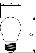 CorePro GLASS LED candles and lustres - LED-lamp/Multi-LED - Power Consumption: 2 W - Energy Efficiency Class: E – Image 3 of 4