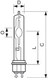 MASTERColour CDM-T Elite MW - Halogen metal halide lamp without reflector - Power Consumption: 210.0 W - Energy Efficiency Class: F