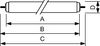 TL-X XL - Fluorescent lamp - Power Consumption: 40.0 W - Energy Efficiency Class: G - Correlated Colour Temperature: 4000 K