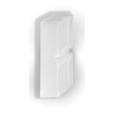 Transparent boot for rectangular double-headed pushbutton Ø22