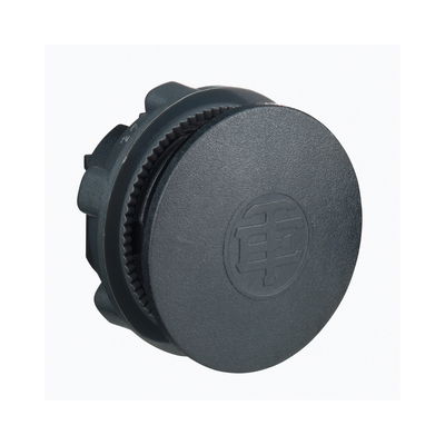 Black round blanking plug for Ø22 hole
