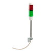 Harmony XVM, Modular tower lights, aluminium, red/green, Ø45, steady, super bright LED, 24 V AC/DC