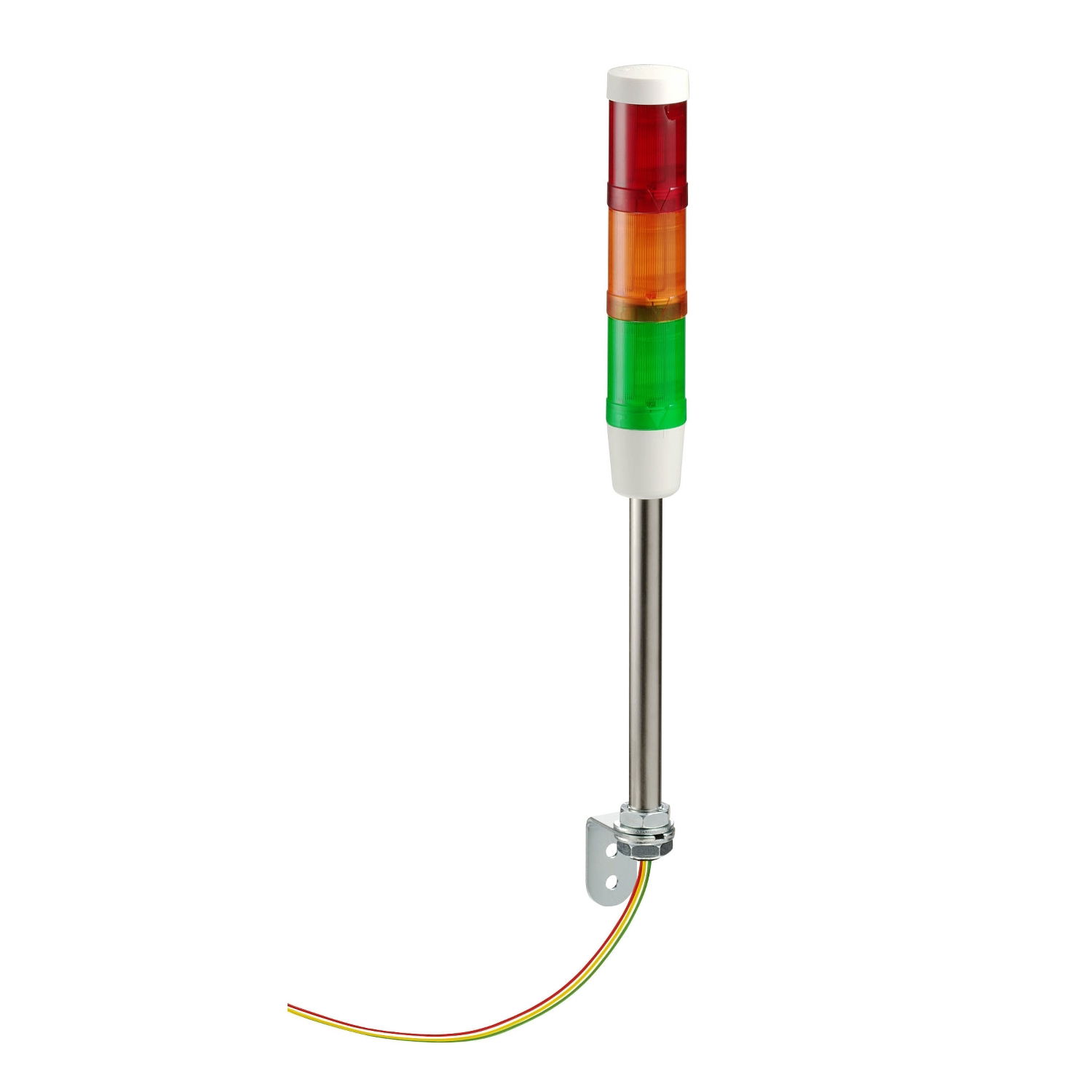 Pre assembled and pre cabled indicator bank, Harmony XVM, without buzzer + 3 illuminated units, Ø 45 mm, 24 V AC/DC