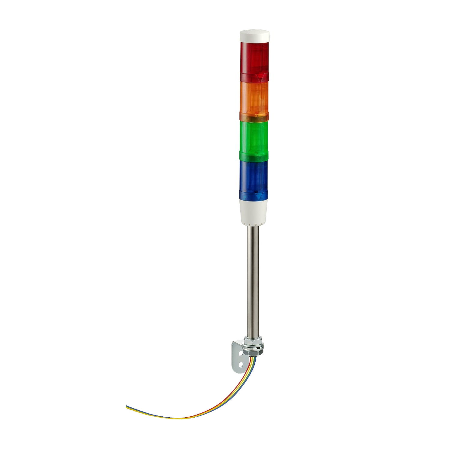 Pre assembled and pre cabled indicator bank, Harmony XVM, with buzzer + 4 illuminated units, Ø 45 mm, 24VAC/DC