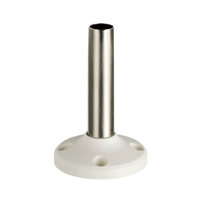 Harmony XVM, support tube with fixing base l=100 mm, aluminium white,