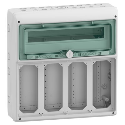 Kaedra - for power outlet - 4 openings - 1 x 18 modules