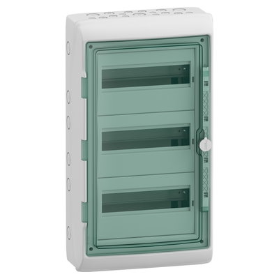Kaedra - for modular device - 3 x 12 modules - 2 terminal blocks