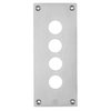 Einbauplatte, XAP-E, Metall, 4 horizontale Bohrungen