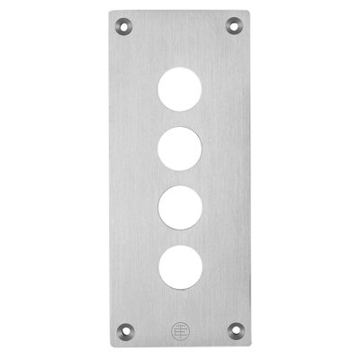 Einbauplatte, XAP-E, Metall, 4 horizontale Bohrungen