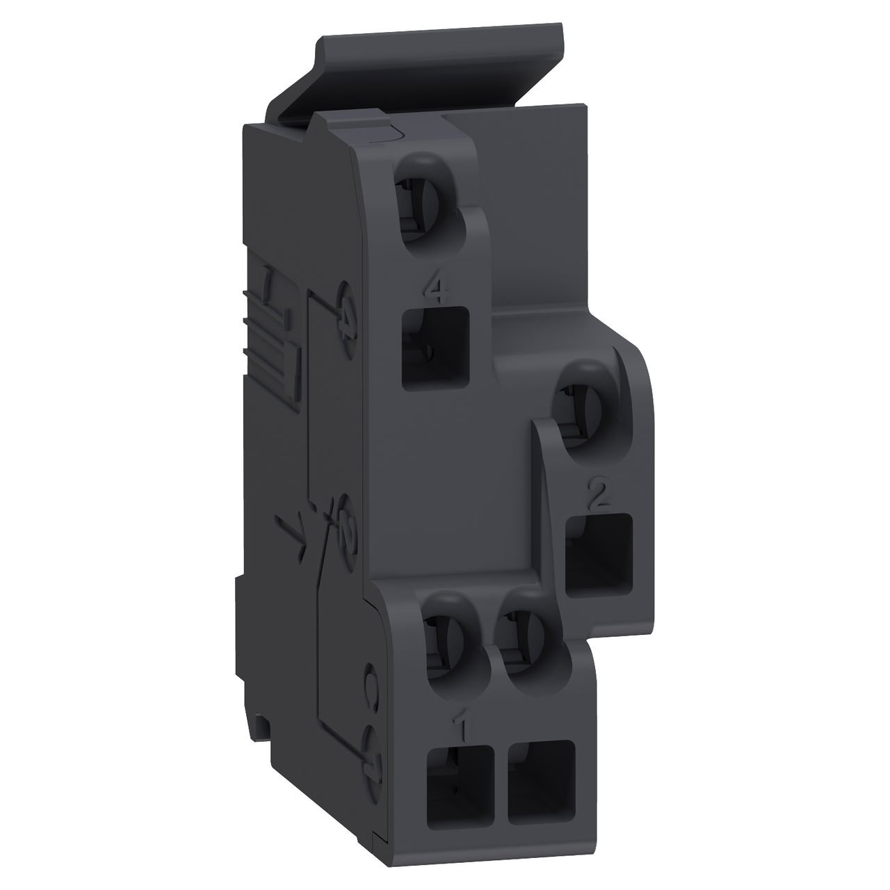 Standard auxiliary contact, circuit breaker status OF/SD/SDE/SDV, 1 changeover contact type, screwless spring terminals