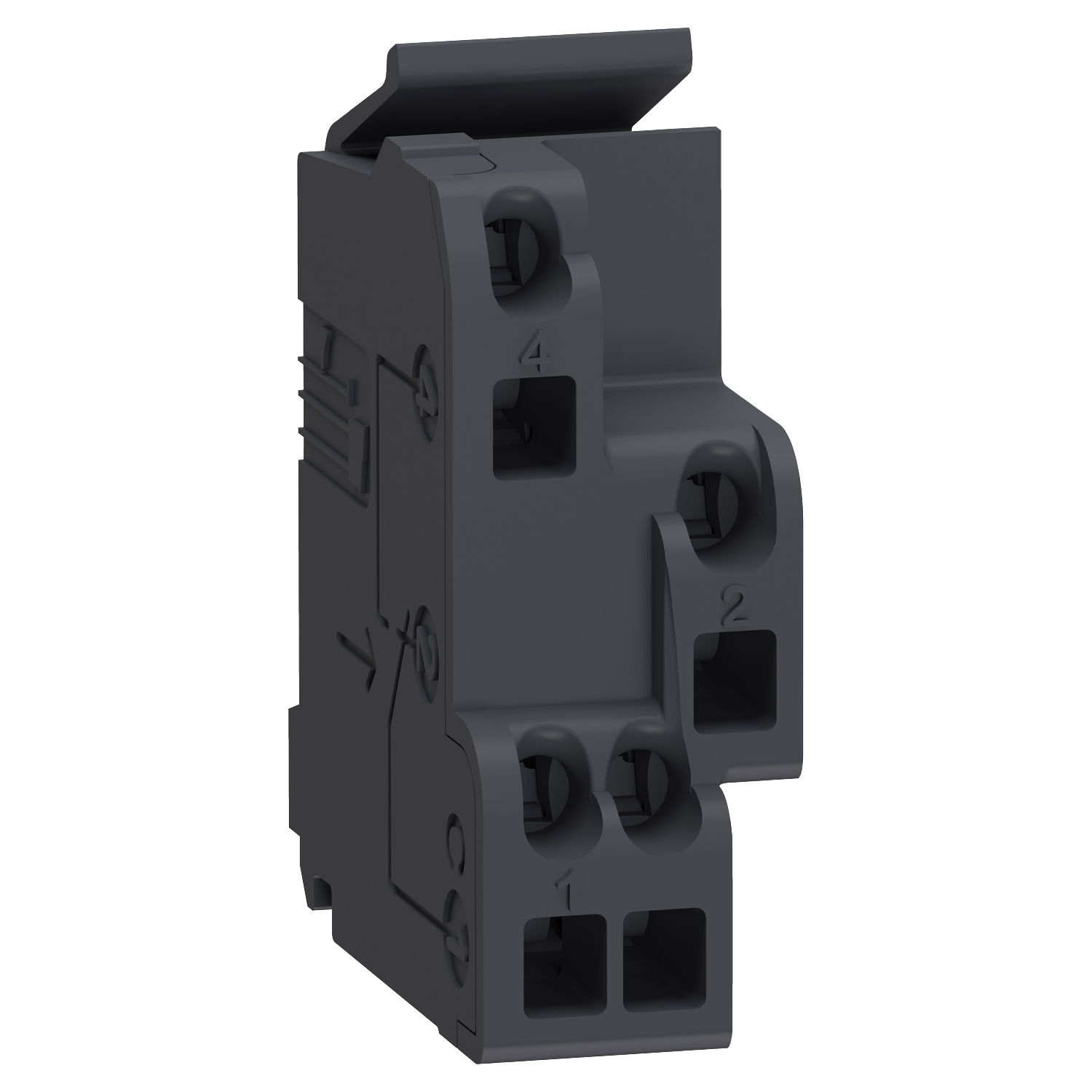 Standard auxiliary contact, circuit breaker status OF/SD/SDE/SDV, 1 changeover contact type, screwless spring terminals