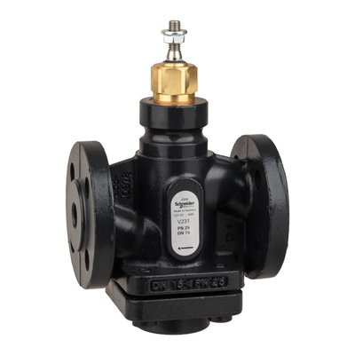 Venta V231 Globe Valve, 2-Way, PN25, Flanged, DN15, Kvs 1.0, Nodular Iron body, Stainless Steel Plug and Seat, Max Glyco