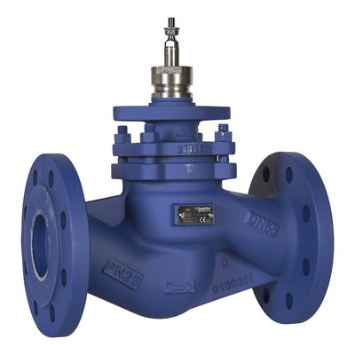 V292 Globe Valve, 2-Way, PN25, Flanged, Balanced Plug, DN100, Kvs 130, Nodular Iron Body, Stainless plug and seat