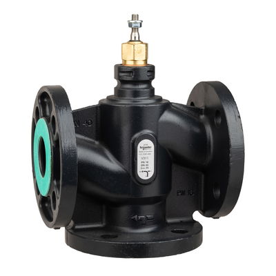 Venta V311 Globe Valve, 3-Way, PN16, Flanged, DN40, 25 Kvs, Nodular Iron Body and Seat, Brass plug, Max. Glycol 50%, Ste