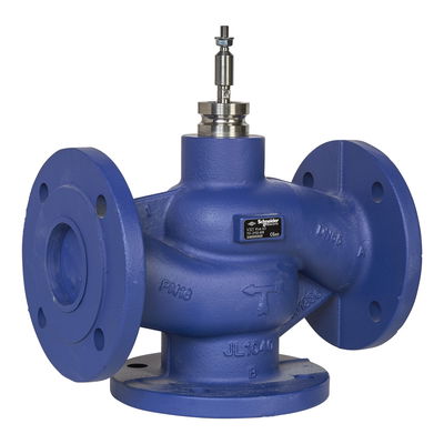 V321 Globe Valve, 3-Way, PN16, Flanged DN65, Kvs 63, Cast Iron Body, Stainless Trim, Max. Glycol 50%