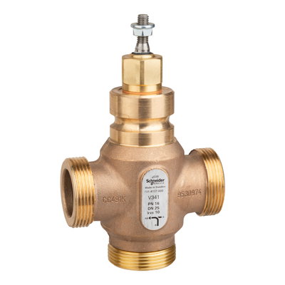 VB: 25 mm, 3W, Globe, G Ext, SS, 10 kvs, Glycol 25-50% and Water, Venta, No Steam