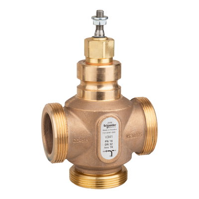 VB: 32 mm, 3W, Globe, G Ext, SS, 16 kvs, Glycol 25-50% and Water, Venta, No Steam