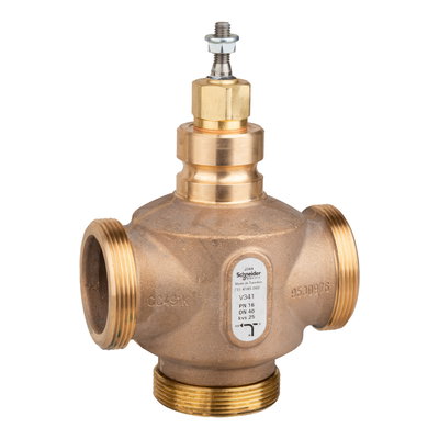 VB: 40 mm, 3W, Globe, G Ext, SS, 25 kvs, Glycol 25-50% and Water, Venta, No Steam