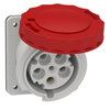 Anbausteckdose, 63A, 3p+N+E, 380-415 V AC, IP67