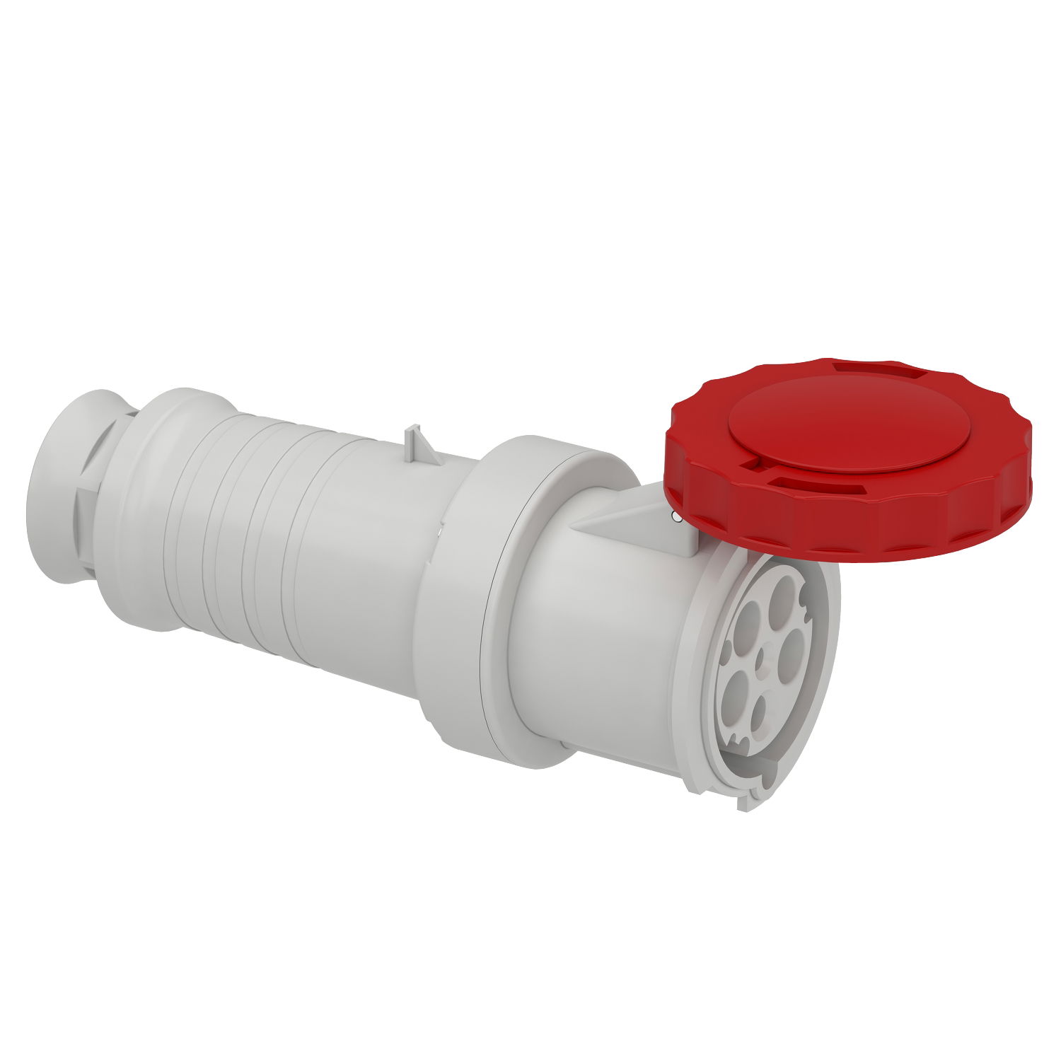 Toma móvil industrial, 63A, 3polos+N+T, 380-415 V CA, IP 67