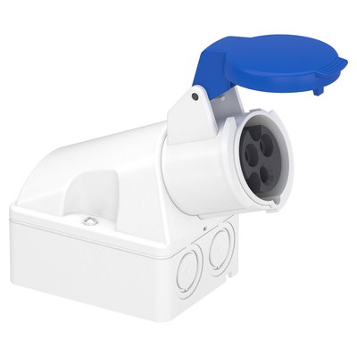 PratiKa industrial socket - 16 A - 2P + E - 200...250 V AC - IP44