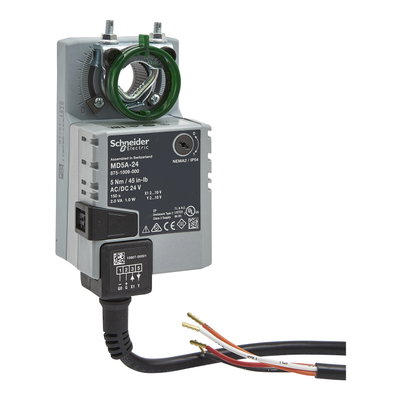 Act: Elec, Mod, 2-20 VDC, NSR, 24 VAC/VDC, 1m Leads, 5 Nm, IP54, Opt SPDT