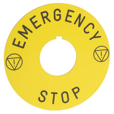 PUSHBUTTON LEGEND PLATE 30MM K