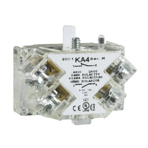 Hilfsschalterblock m. gesch. Klemmen, 9001K, 1W nacheilend, Silberlegierung