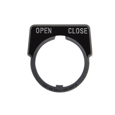 PUSH BUTTON LEGEND PLATE 30MM T-K