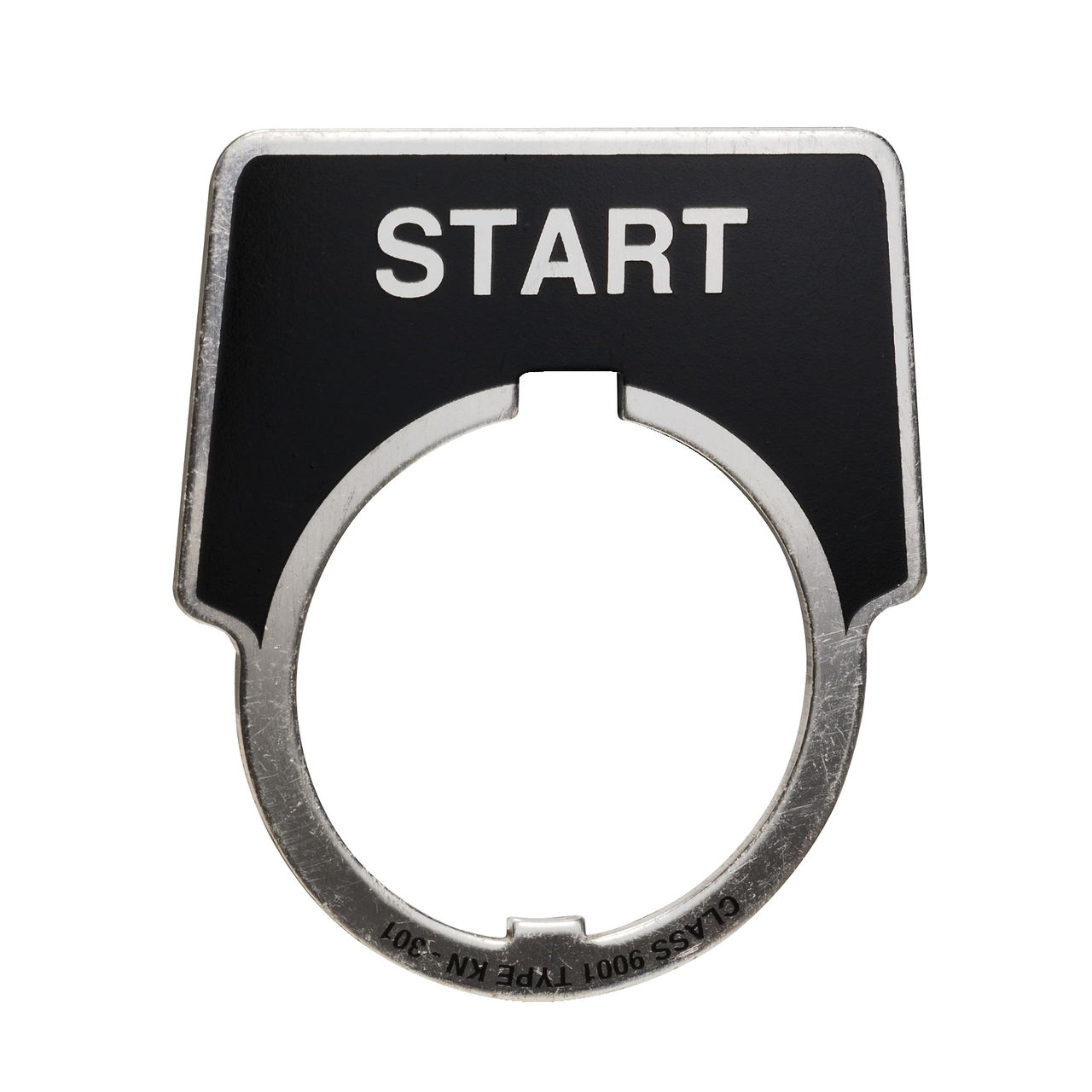 Legend plate - 44 x 50 mm - mounting diameter 30 mm - start