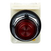 30mm Pilot Light 120v red