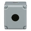 Empty control station - 9001K - aluminium - 1 cut-out Ø 30