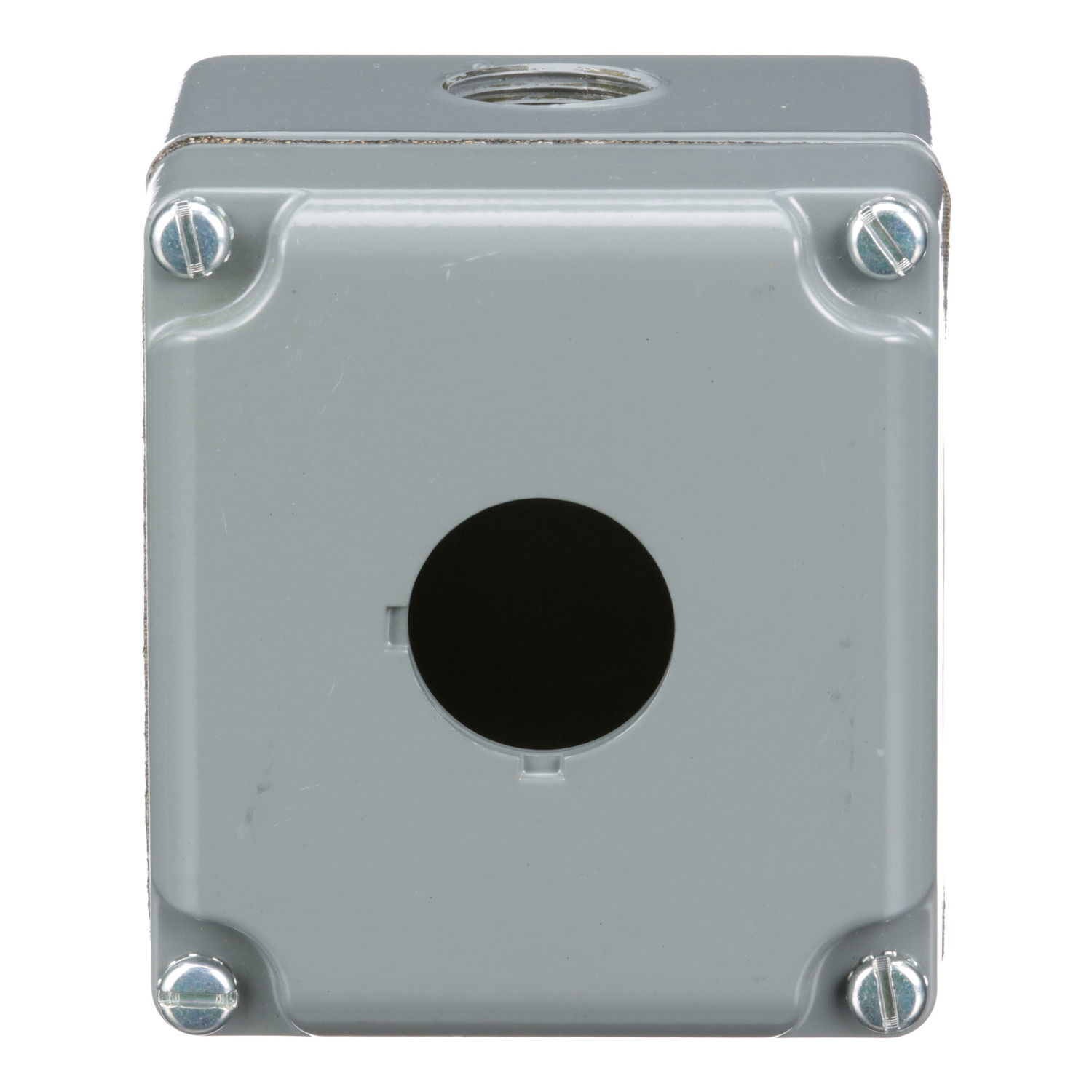 Empty control station - 9001K - aluminium - 1 cut-out Ø 30 – Image 3 of 8