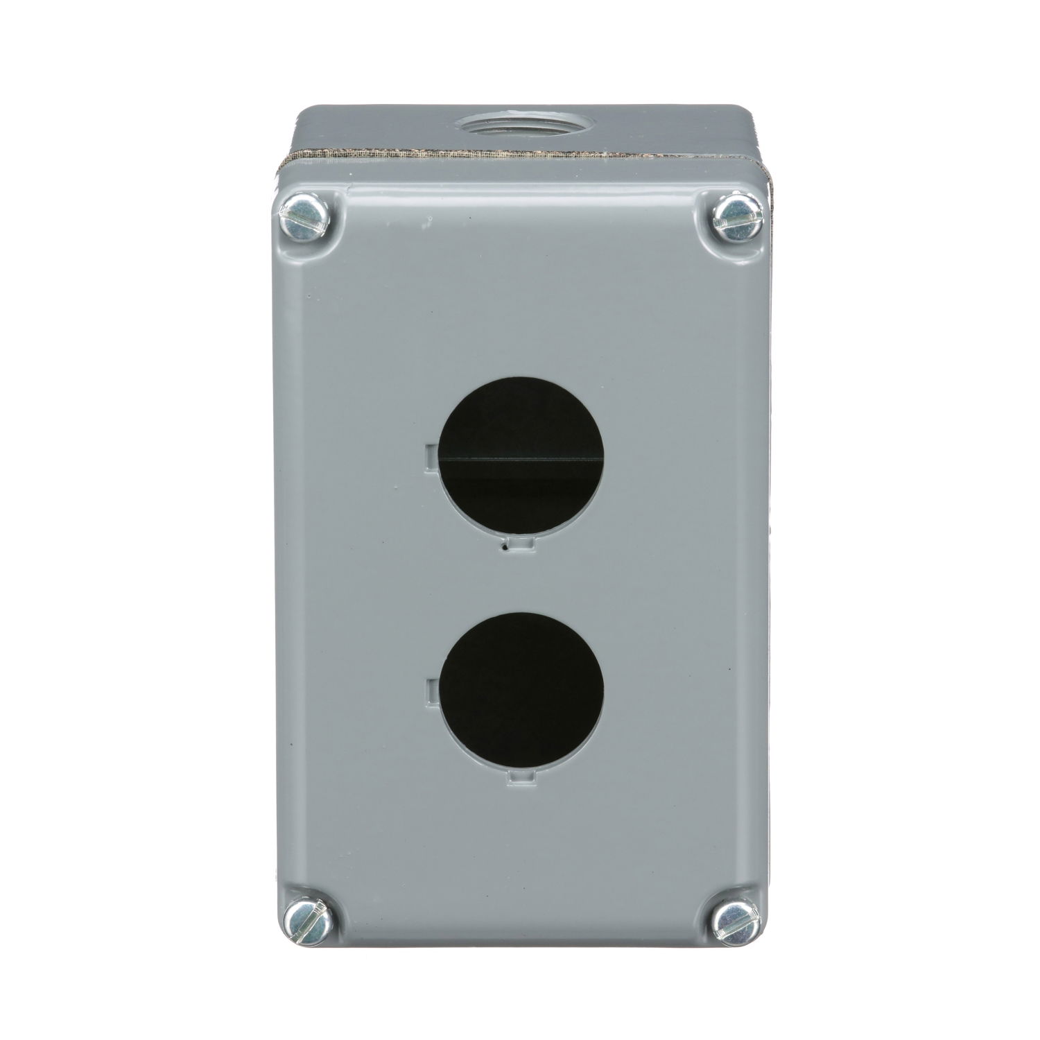 Empty control station - 9001K - aluminium - 2 cut-outs Ø 30 – Image 3 of 8
