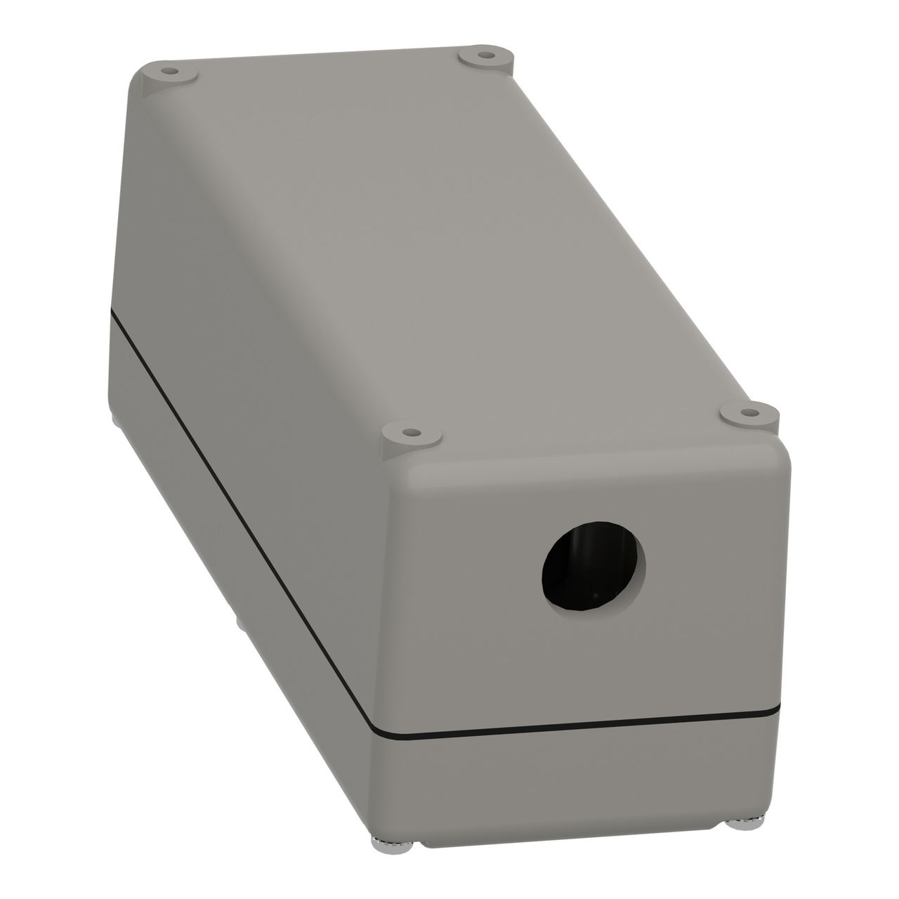 Empty control station - 9001K - aluminium - 4 cut-outs Ø 30 – Image 5 of 10