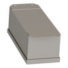 Empty control station - 9001K - stainless steel - 3 cut-outs Ø 30