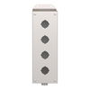 Empty control station - 9001K - stainless steel - 4 cut-outs Ø 30