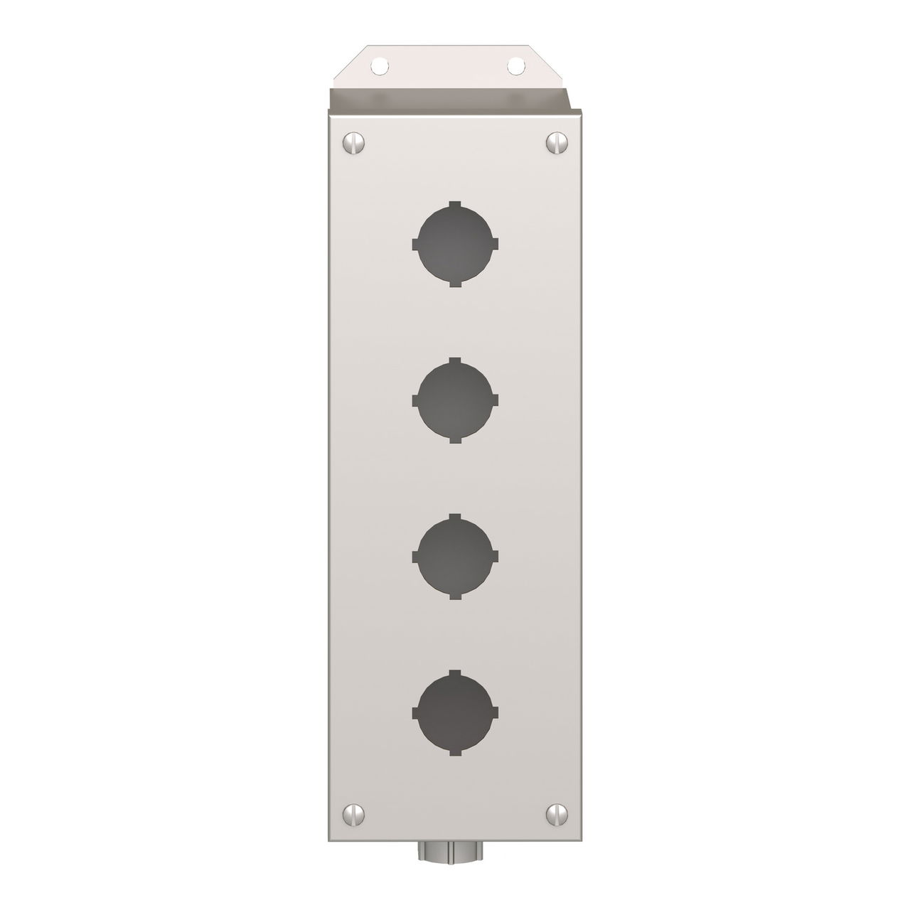 Empty control station - 9001K - stainless steel - 4 cut-outs Ø 30 – Image 4 of 10