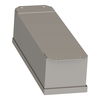 Empty control station - 9001K - stainless steel - 4 cut-outs Ø 30