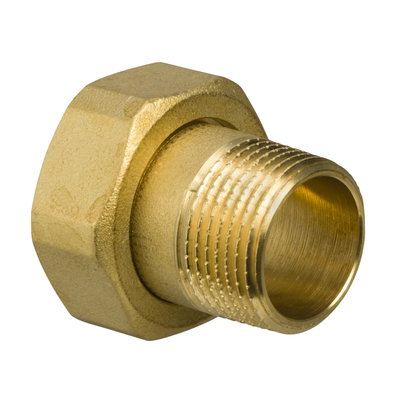 2 x DN20 Male Threasded End Connections with Fibre Gaskets, G 1 to valve - R 3/4 (male taper) to pipe