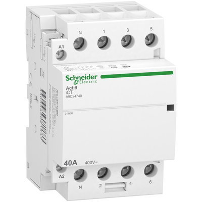 Installationsschütz iCT, 40A, 3P+N, 4-Schließer Kontakte, 220/240V 50Hz