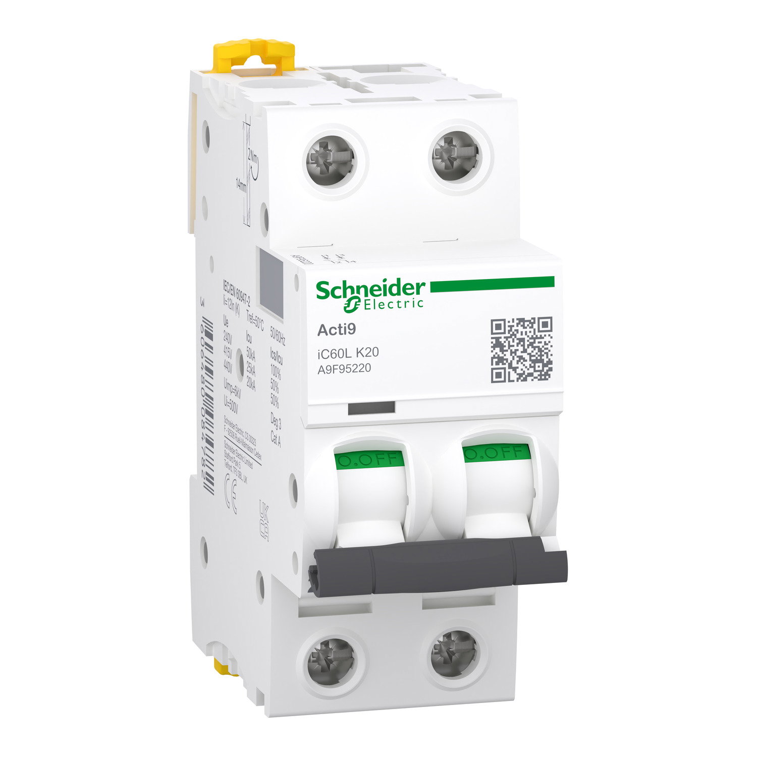 ACTI9 IC60L 2P 20A K MCB