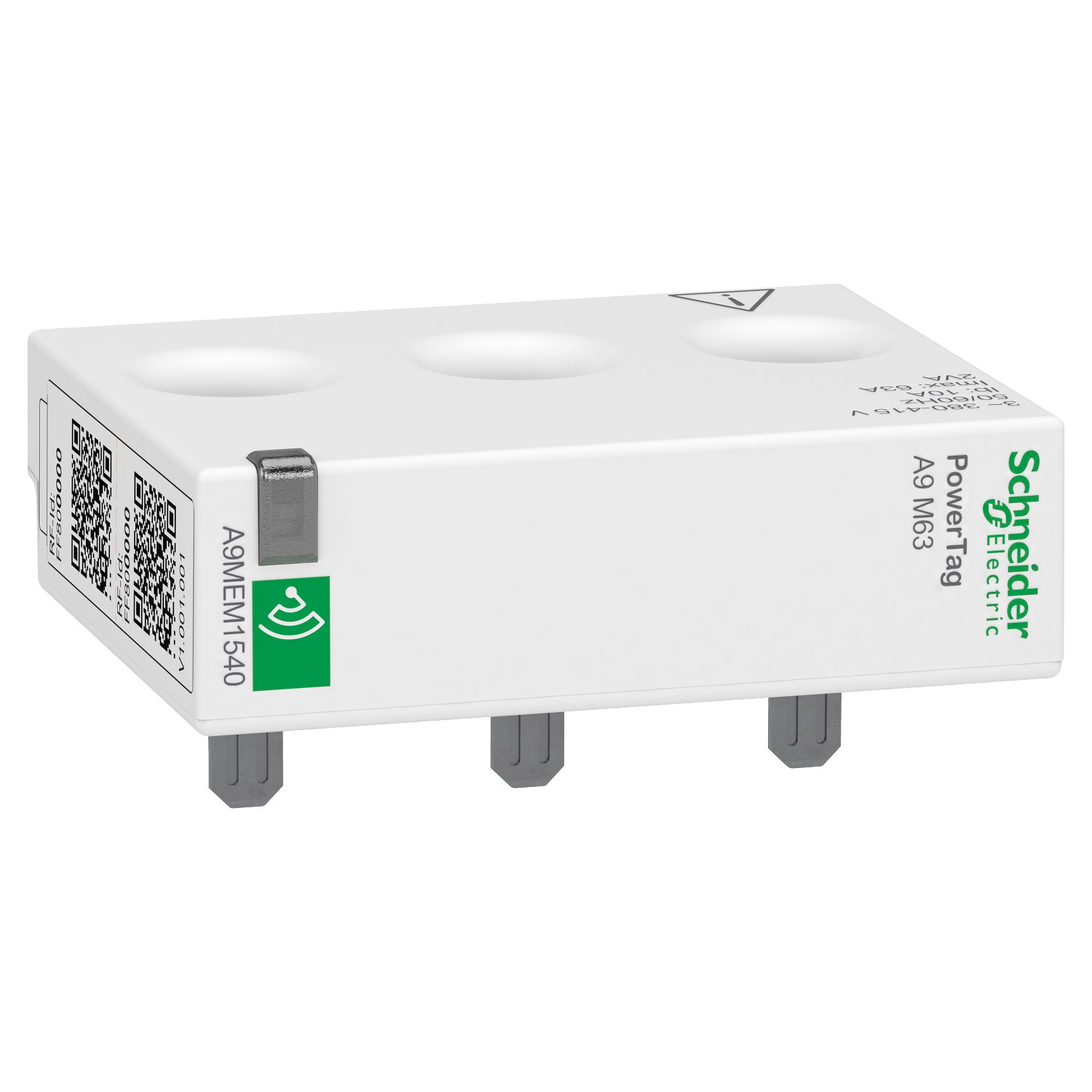 Energy sensor, PowerTag Monoconnect 63A 3P top and bottom position
